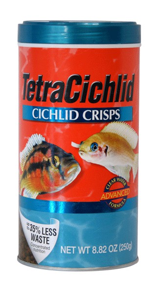 ALIMENTO P/ AGUA DULCE TETRACICHLID CICHLID CRISPS 8.8 OZ 250 G